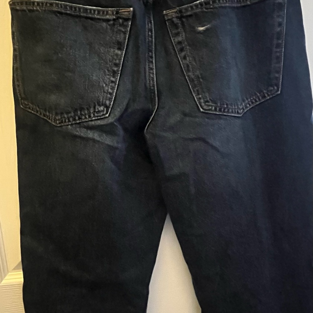 Universal Thread Women's Dark Blue Straight Leg Jeans - Picture 3 of 5
